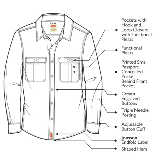 Jonsson Legendary Long Sleeve Shirt - ZDI - Safety PPE & Uniforms ...