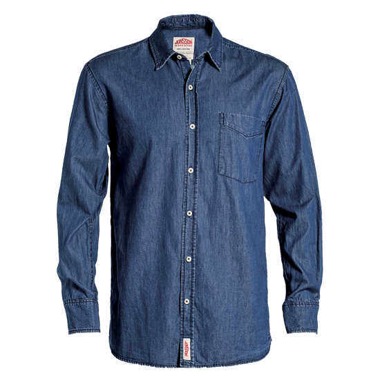 Jonsson Workwear | Legendary One Pocket Long Sleeve Denim Shirt