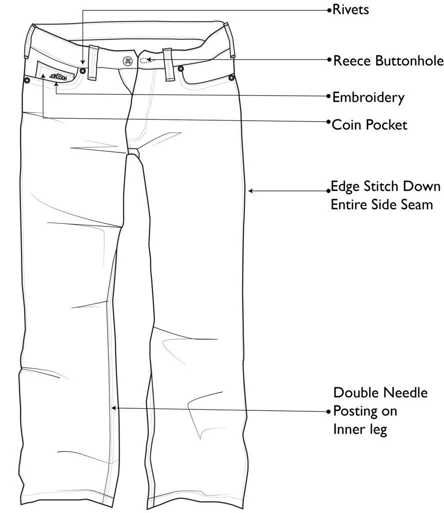 Jonsson Workwear | Seven Pocket Denim Jeans