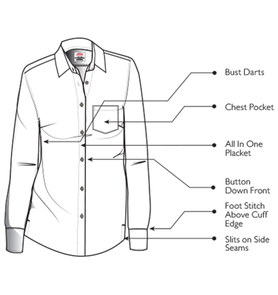 Jonsson Workwear | Women's Long Sleeve Check Shirts
