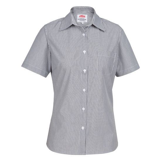 Jonsson Workwear | Women's Short Sleeve Stripe Shirts