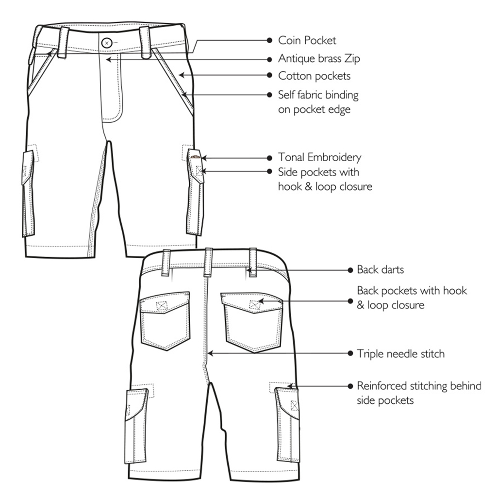 Jonsson Workwear | Ripstop Multi-Pocket Shorts