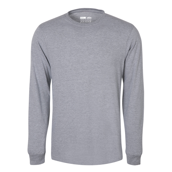 Jonsson Workwear | Mélange Combed Cotton Blend Long Sleeve Tee Shirt