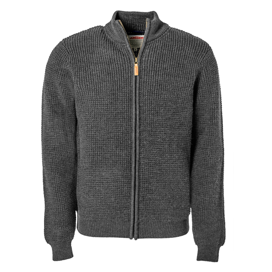 Jonsson Workwear | Men’s Full Zip Waffle Knit Jersey